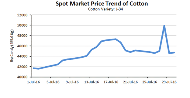 Cotton Spot Price Chart